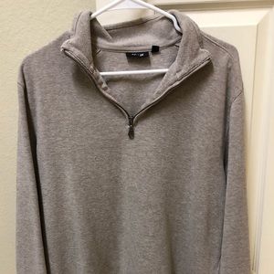 Men’s Beige Half-Zip Pullover